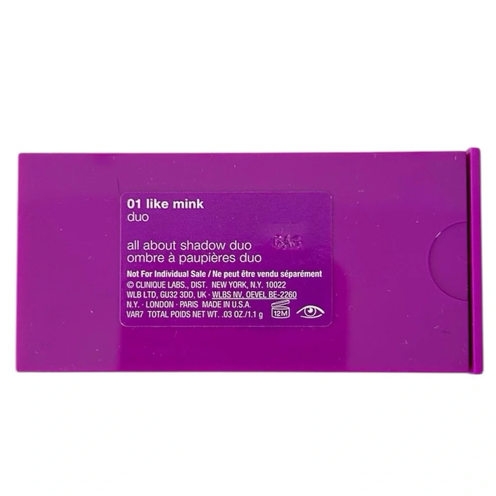 Clinique All About Shadow Duo - 01 Like Mink